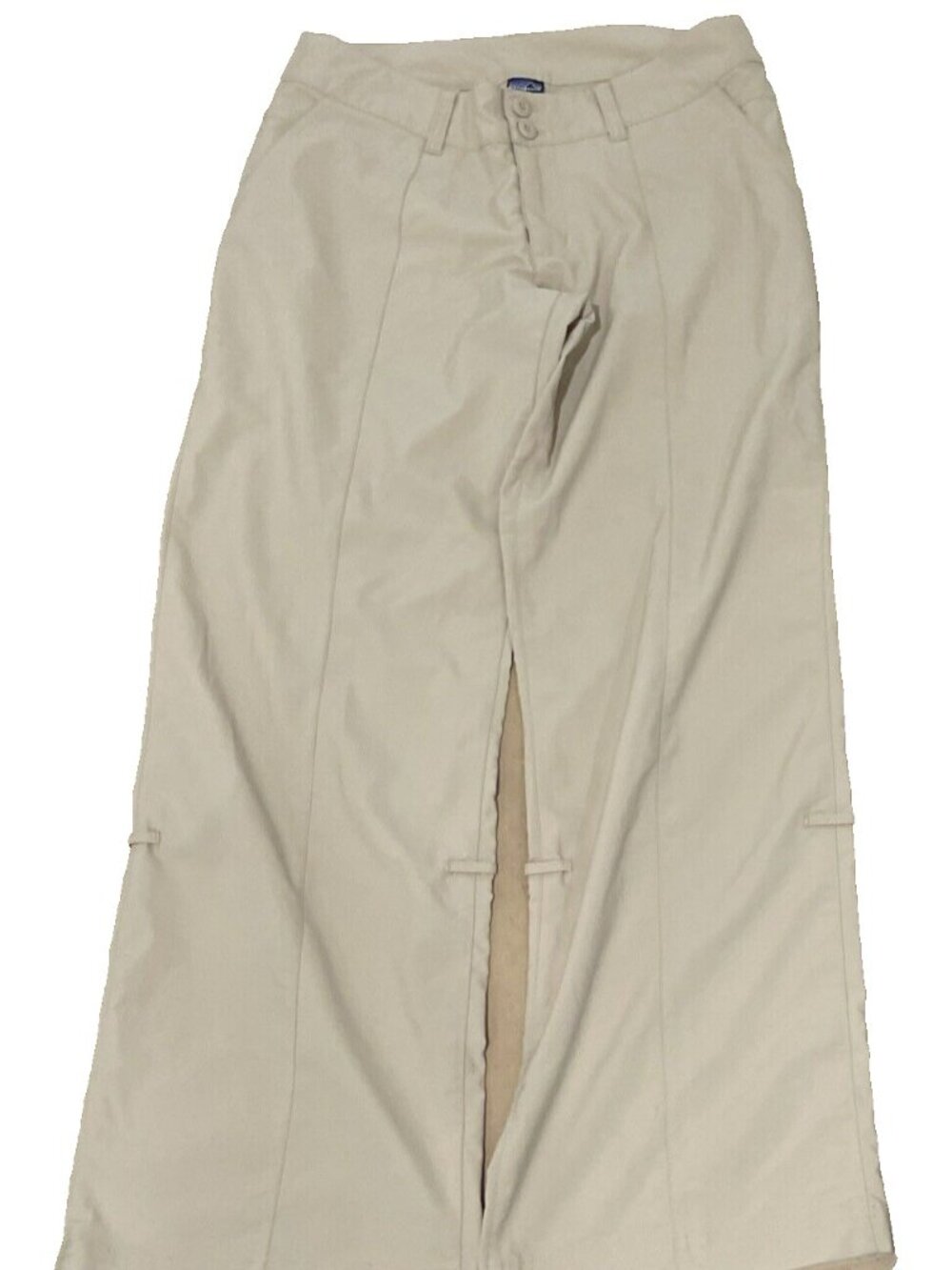 Patagonia Outdoor Wide Leg Pants Beige Khaki Tan Nylon Womens Size 4